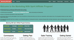 Desktop Screenshot of marketingwithspirit.com